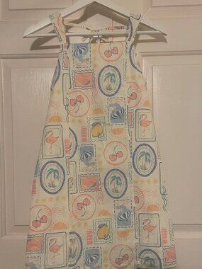 happily grey kids dress Happily Grey size 12 month blue and white
